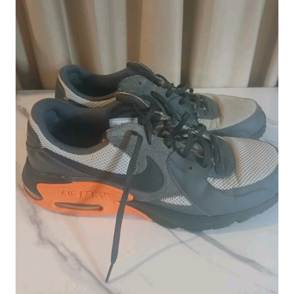 Nike Air Max Shoes Mens Sz 13 Gray Orange Sneakers Trainer Activewear - Picture 7 of 11